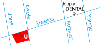 YorkU & Tappuni Dental map